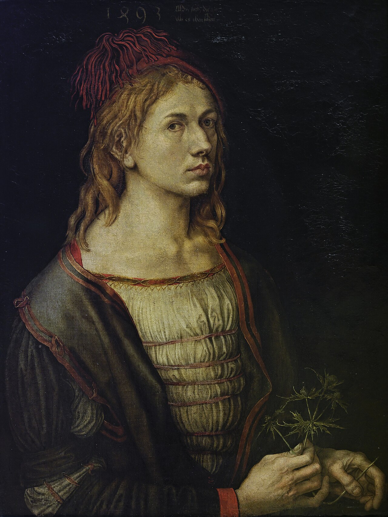Self-Portrait at 22 by Albrecht Dürer (1493)