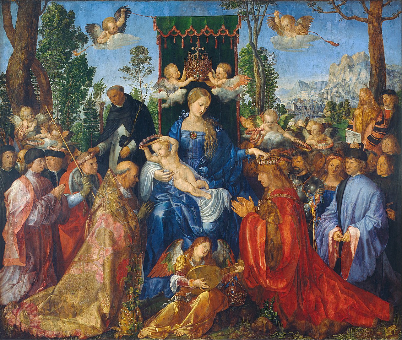 Feast of the Rose Garlands by Albrecht Dürer (1506)