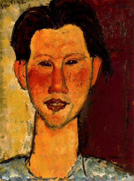 Retrato de Chaim Soutine by Amedeo Modigliani (1916)