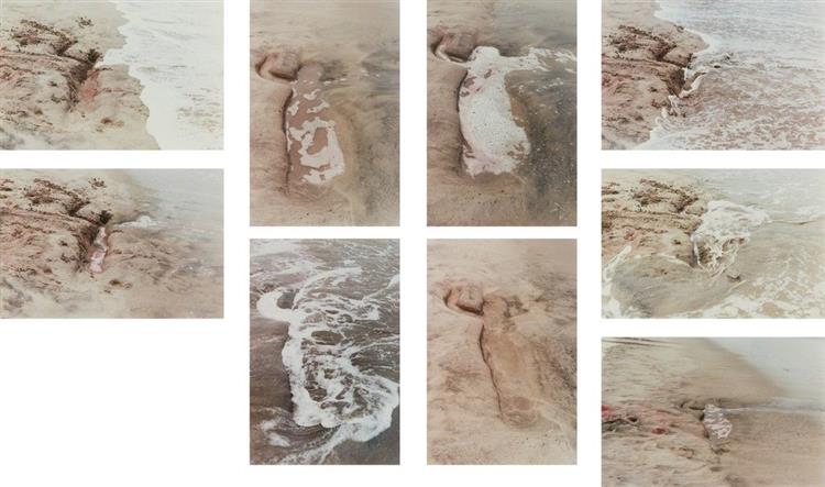 Silueta en fuego by Ana Mendieta (1975)