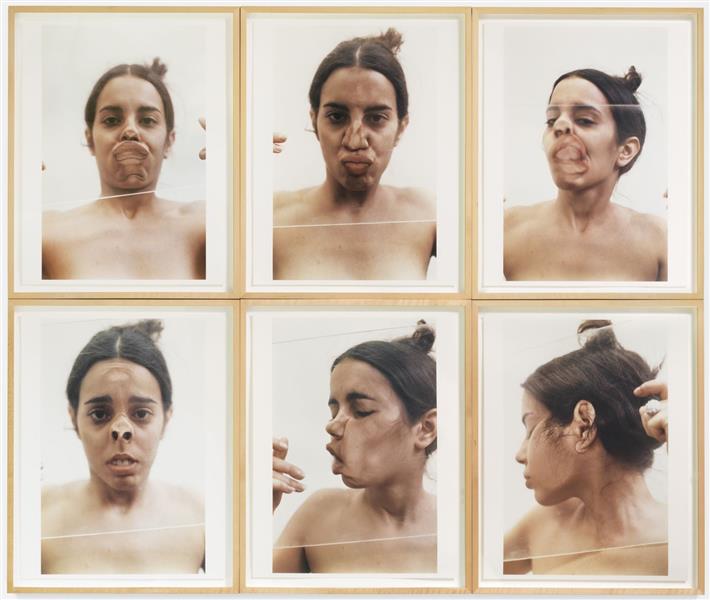 Untitled (Facial Hair Transplant) by Ana Mendieta (1972)