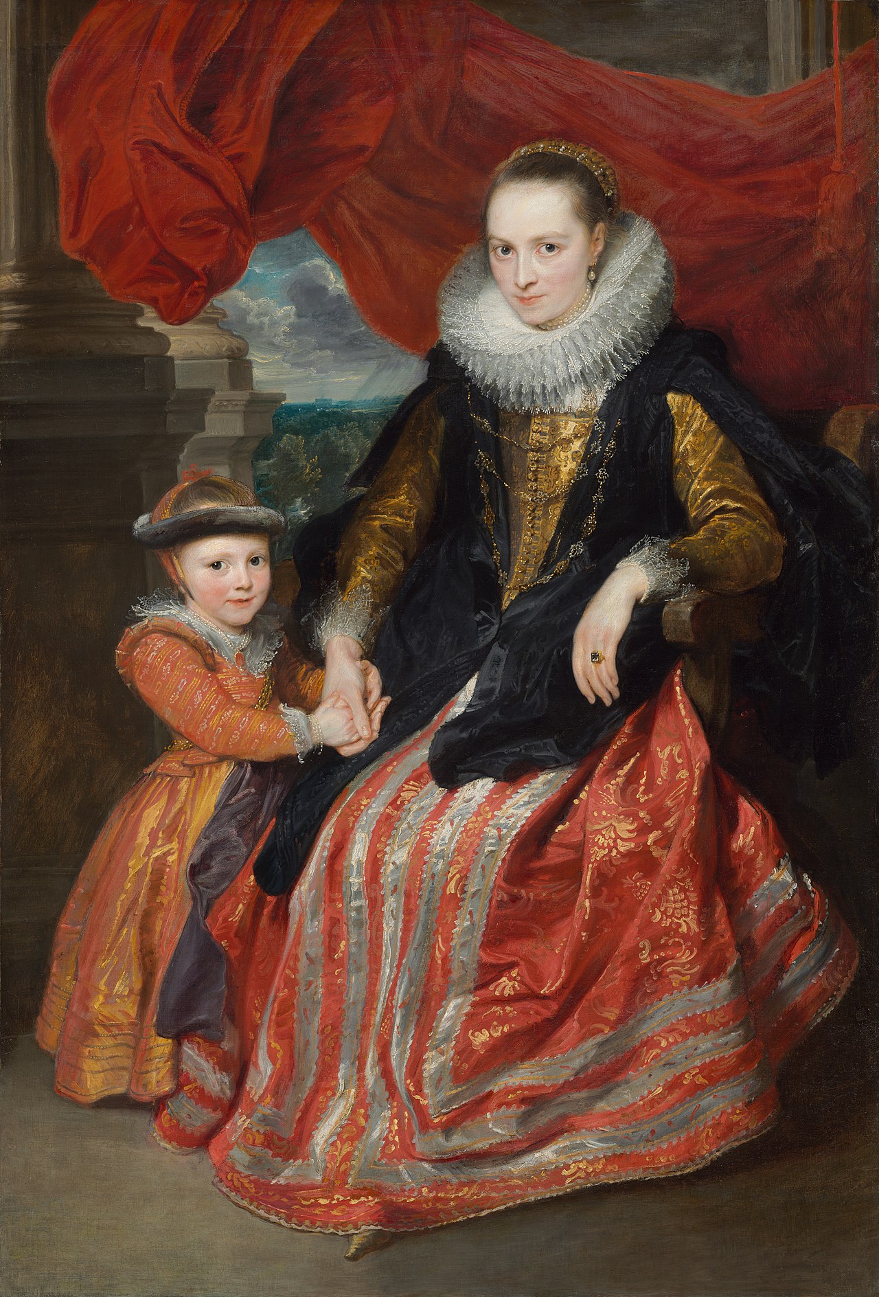 Susanna Fourment and Her Daughter by Anthony van Dyck (1621)