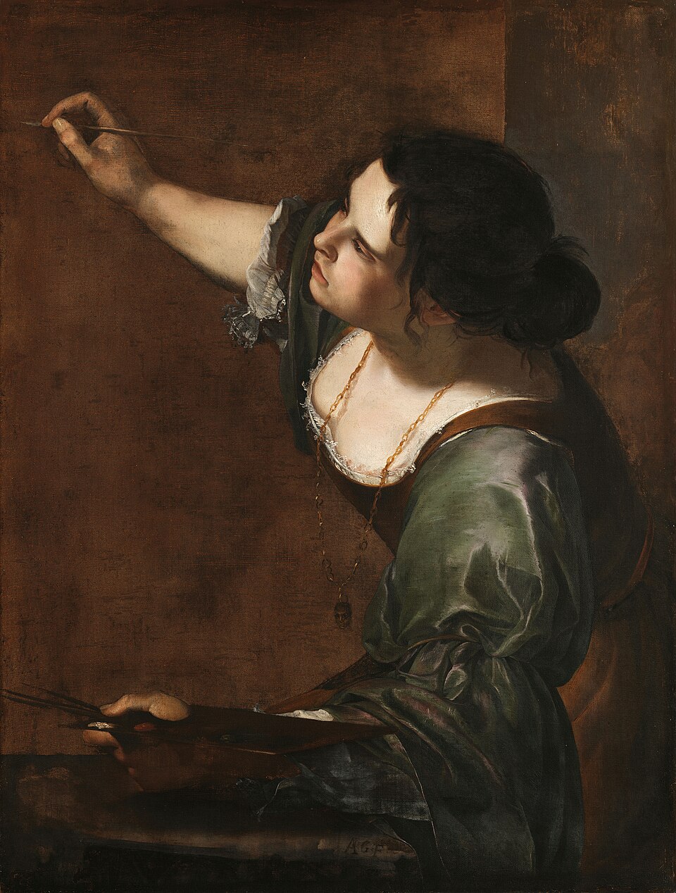 Autorretrato como alegoría de la Pintura by Artemisia Gentileschi (1639)