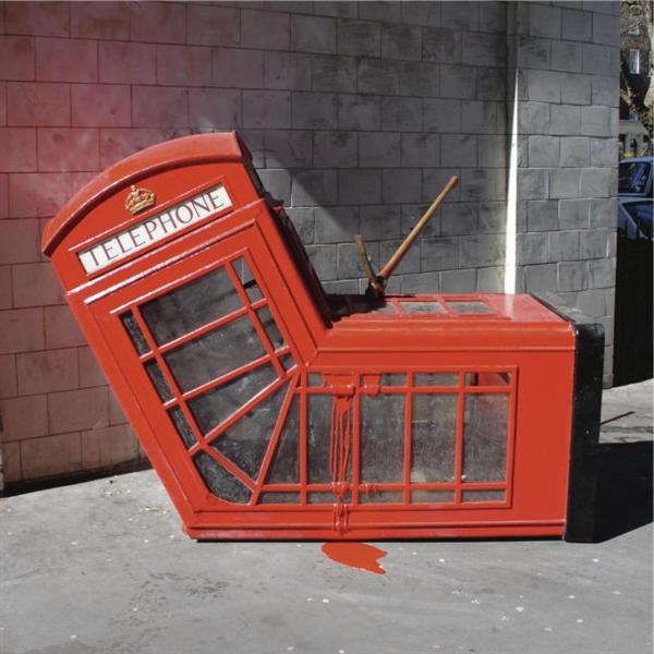 Vandalised Phone Box by Banksy (2005)