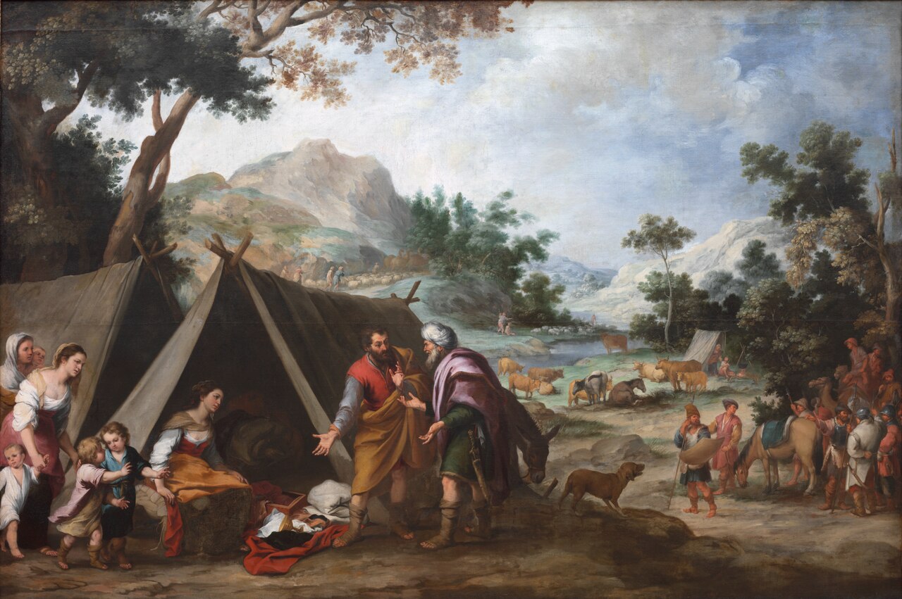 Laban Searching for his Stolen Household Gods by Bartolomé Esteban Murillo (1665)