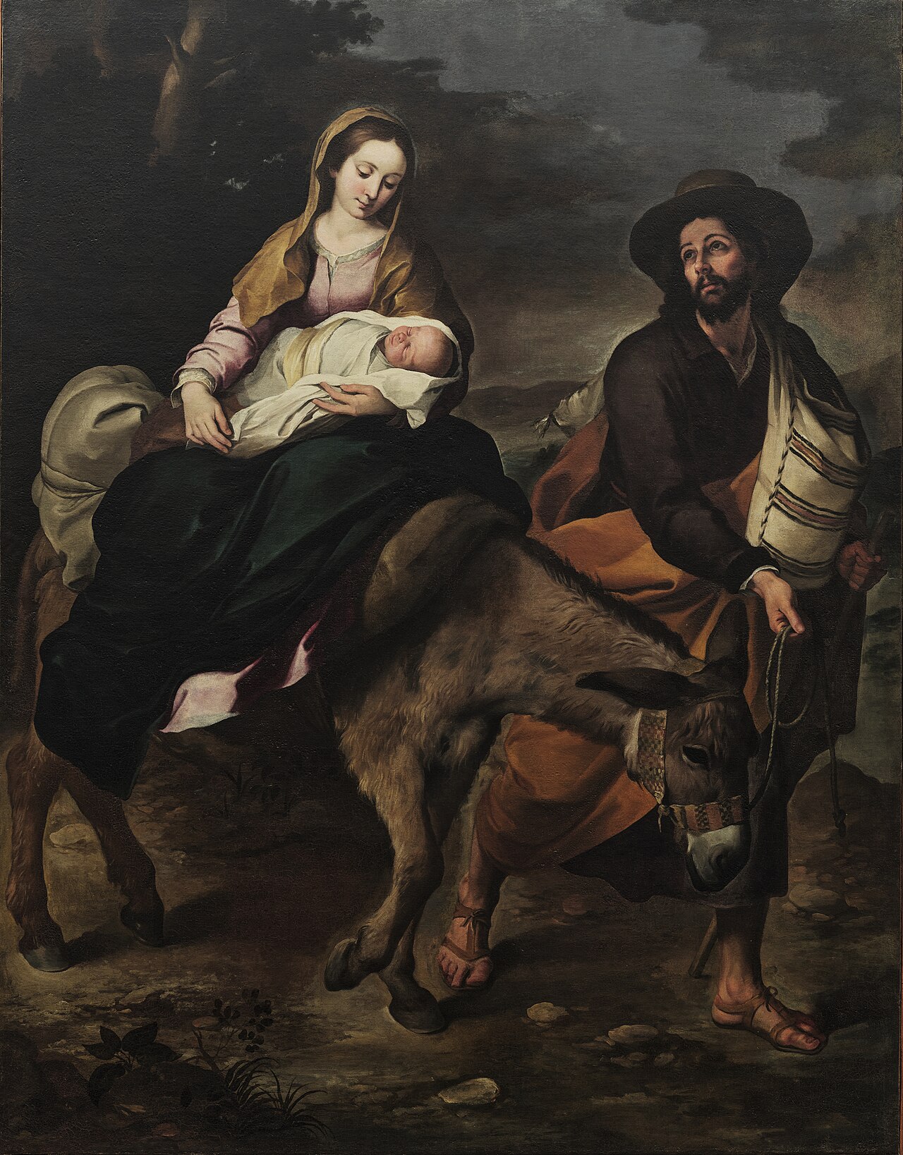 The Flight into Egypt by Bartolomé Esteban Murillo (1645)