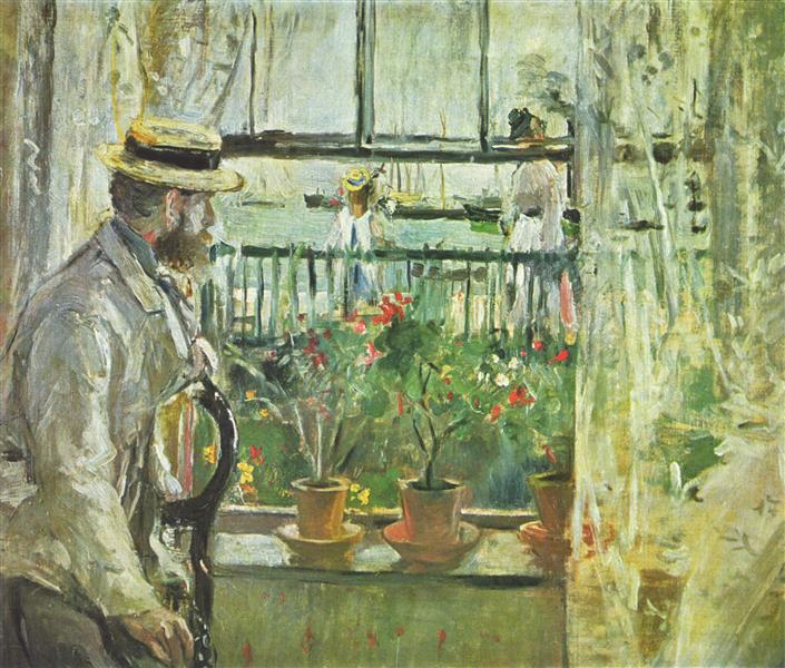 Eugene Manet en la isla de Wight by Berthe Morisot (1875)