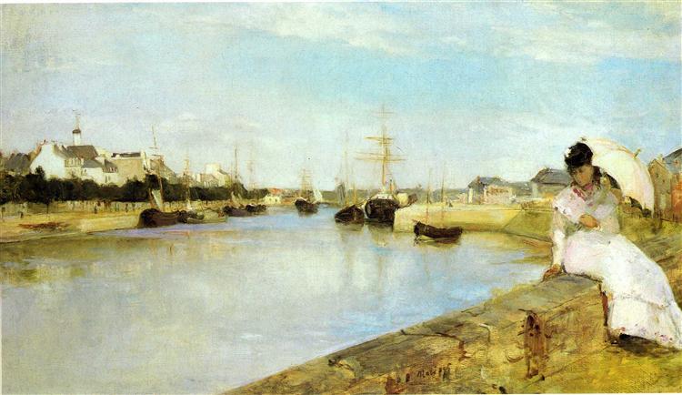 Le Port de Lorient by Berthe Morisot (1869)