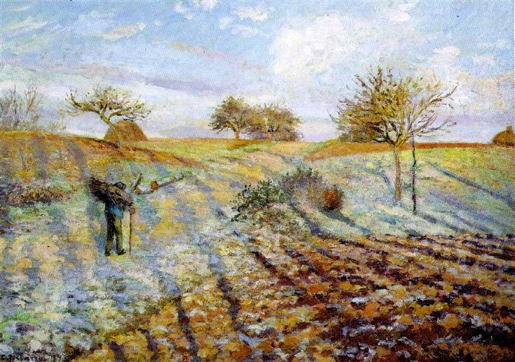 Escarcha by Camille Pissarro (1873)