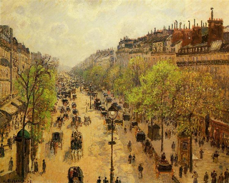 Boulevard Montmartre, mañana de primavera by Camille Pissarro (1897)