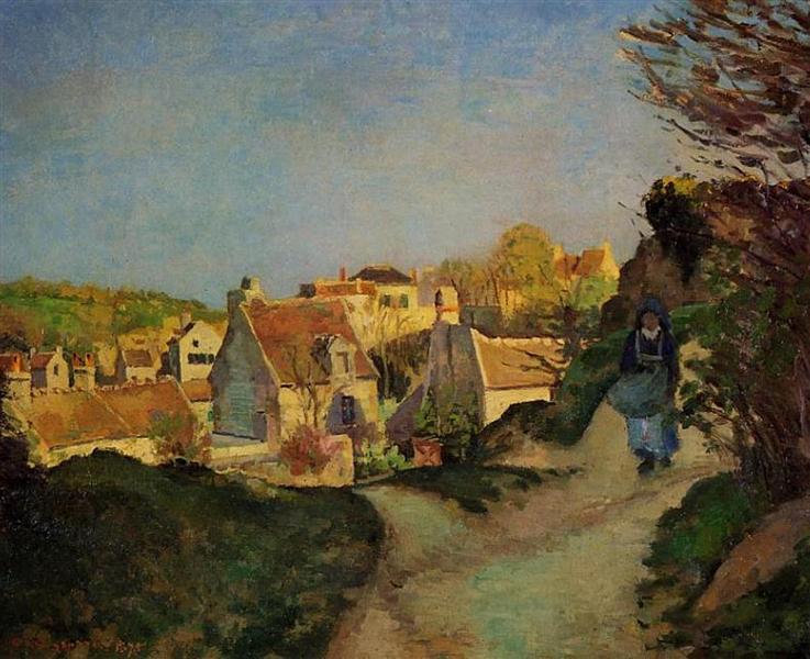 The Garden at Pontoise by Camille Pissarro (1877)