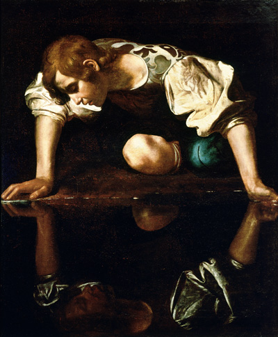 Narciso by Caravaggio (1599)