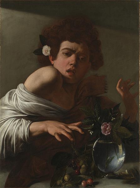 Boy Bitten by a Lizard by Caravaggio (1596)