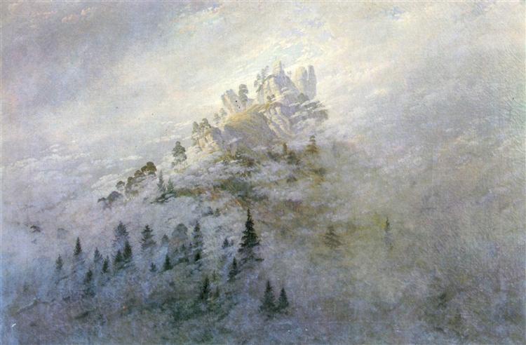 Neblina matinal en las montañas by Caspar David Friedrich (1808)