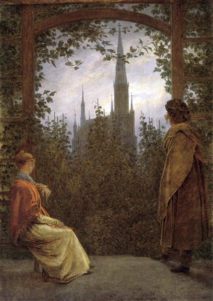 Abbey in the Oakwood by Caspar David Friedrich (1819)
