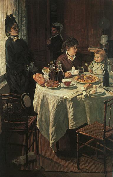 El almuerzo by Claude Monet (1868)