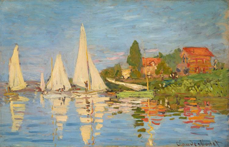 Regattas at Argenteuil by Claude Monet (1872)