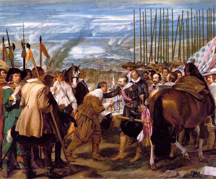 La rendición de Breda by Diego Velázquez (1635)