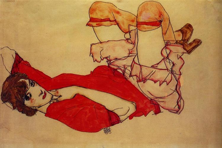 Portrait of Wally by Egon Schiele (1912)