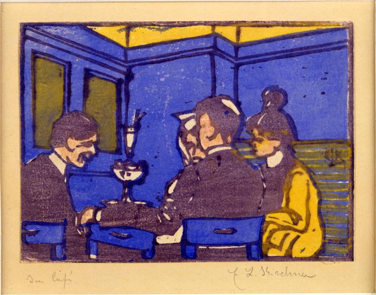 The Café by Ernst Ludwig Kirchner (1904)