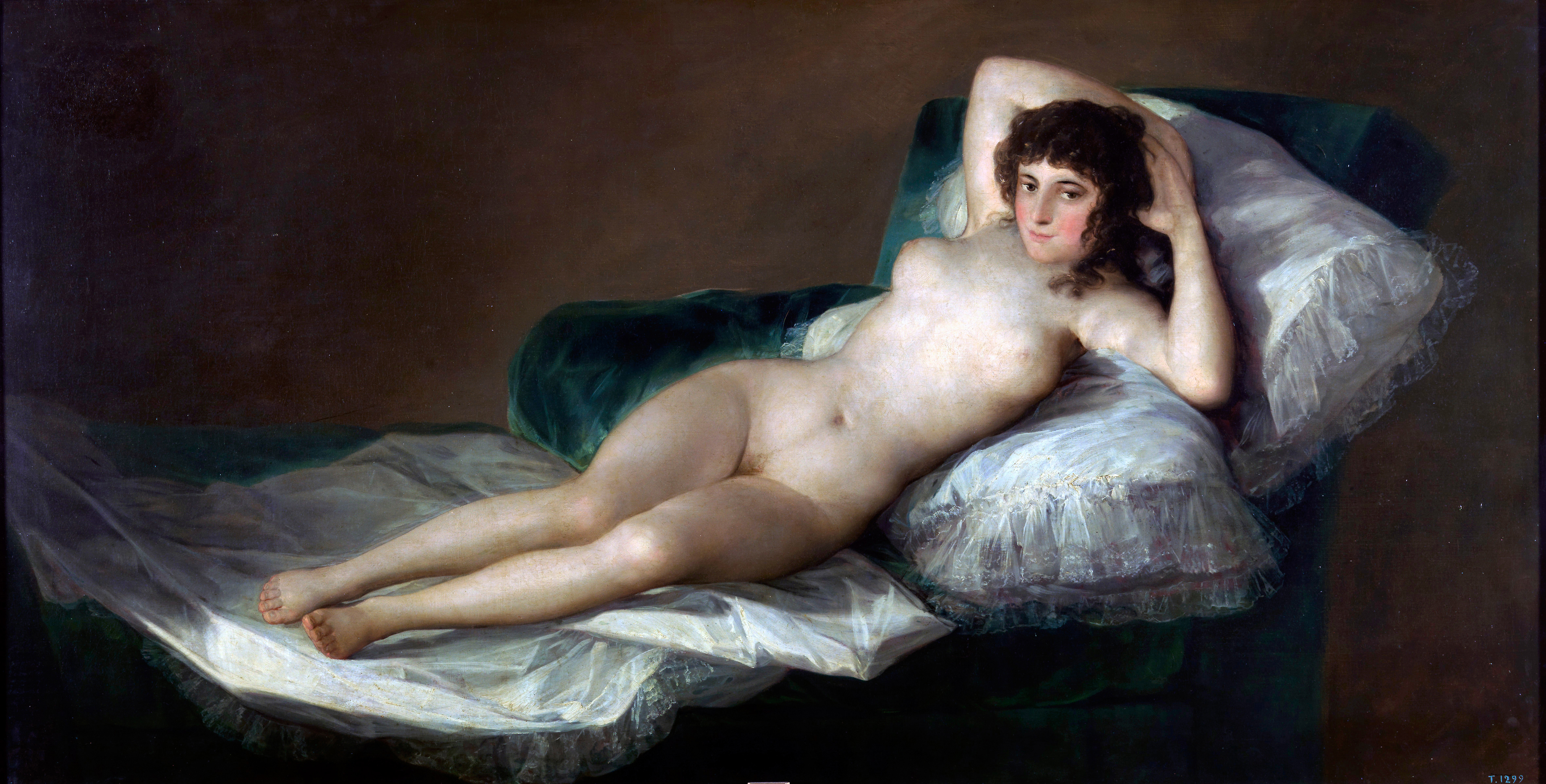 La Maja Desnuda by Francisco de Goya (1797-1800)