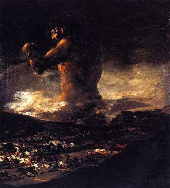 El coloso by Francisco de Goya (1812)