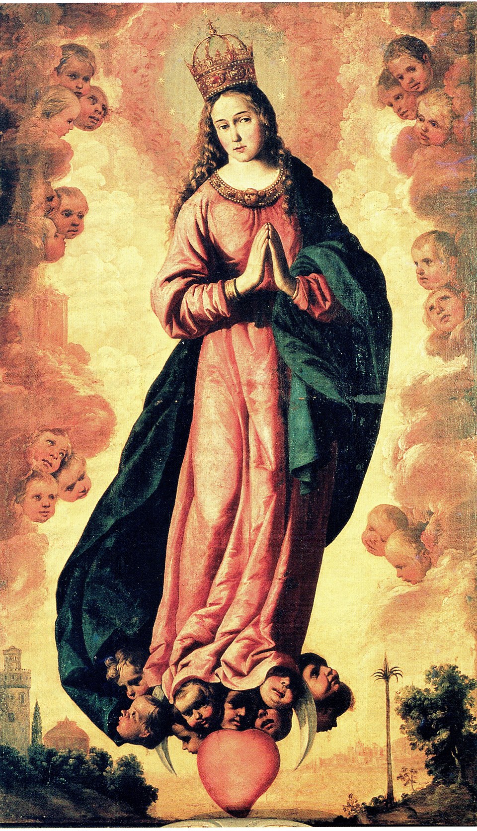 Autorretrato como Santa Catalina de Alejandría by Francisco de Zurbarán (1616)