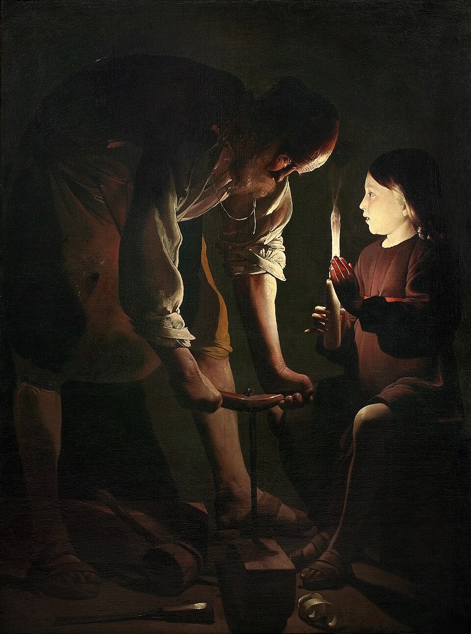 Saint Joseph the Carpenter by Georges de La Tour (1642)