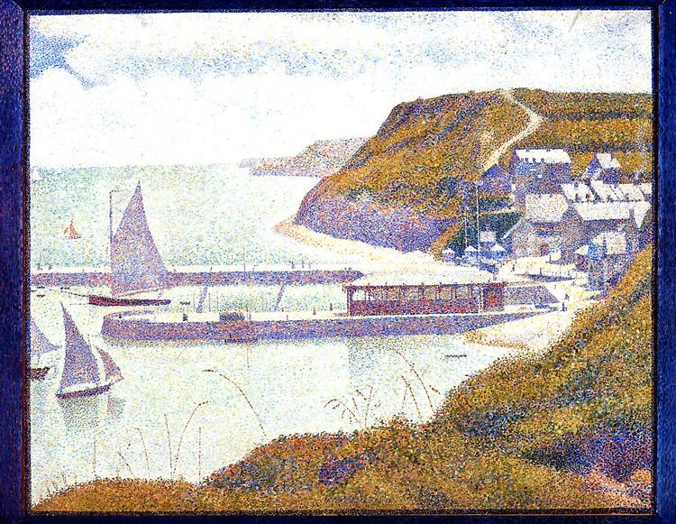 Paisaje en Port-en-Bessin by Georges Seurat (1888)
