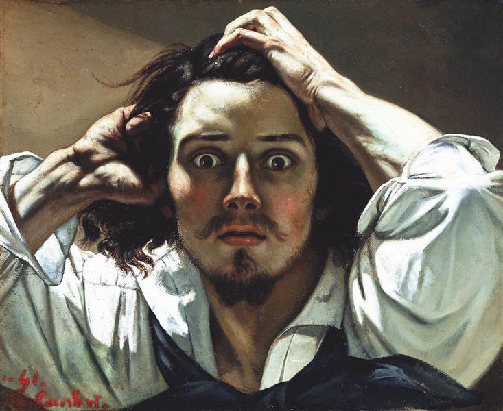 El desesperado (Autorretrato) by Gustave Courbet (1845)