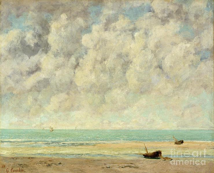 El mar en calma by Gustave Courbet (1869)