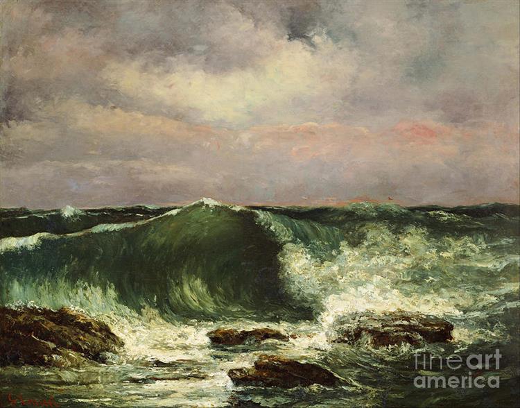 The Wave by Gustave Courbet (1870)