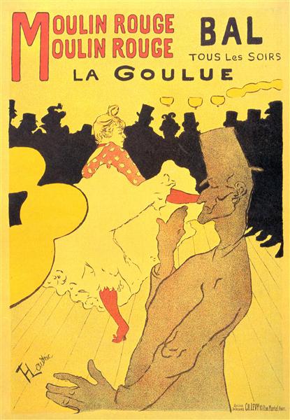 Moulin Rouge: La Goulue by Henri de Toulouse-Lautrec (1891)