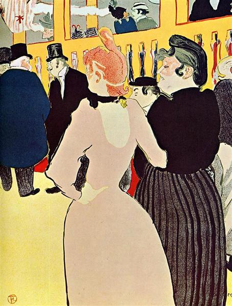 El salón de la Rue des Moulins by Henri de Toulouse-Lautrec (1894)