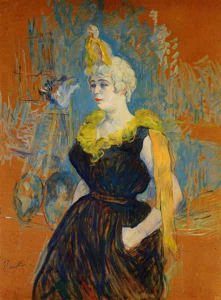 Cha-U-Kao, Female Clown by Henri de Toulouse-Lautrec (1895)
