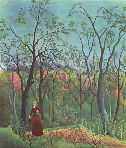 The Walk in the Forest by Henri Rousseau (1890)