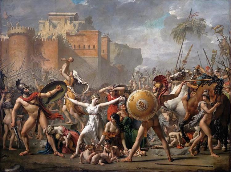 Las sabinas by Jacques-Louis David (1799)