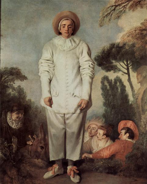 Pierrot (Gilles) by Jean-Antoine Watteau (1719)