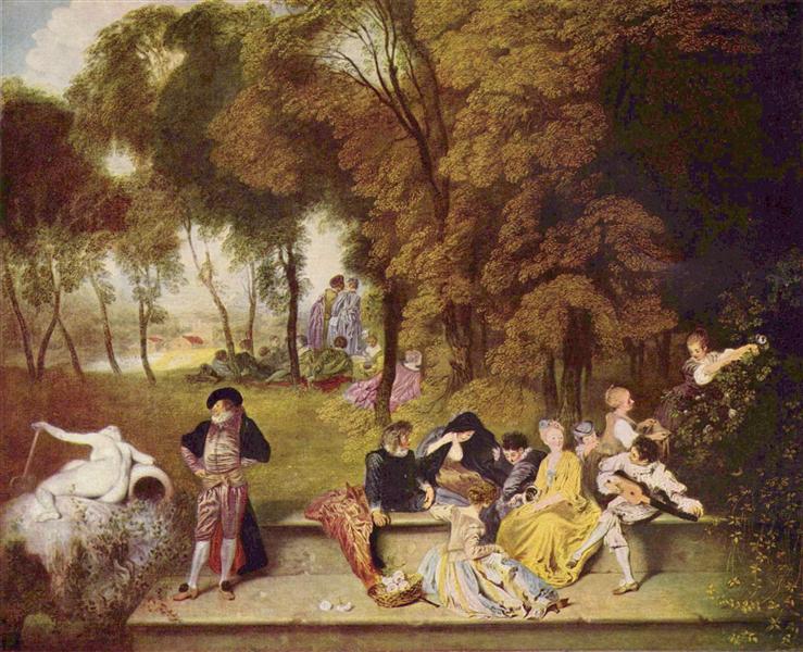 Los Campos Elíseos by Jean-Antoine Watteau (1721)