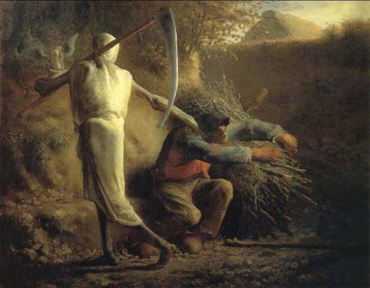 La muerte y el leñador by Jean-François Millet (1859)