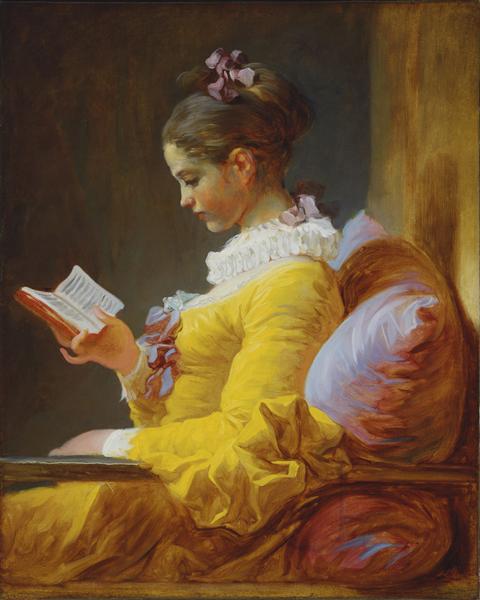 La lectora by Jean-Honoré Fragonard (1776)