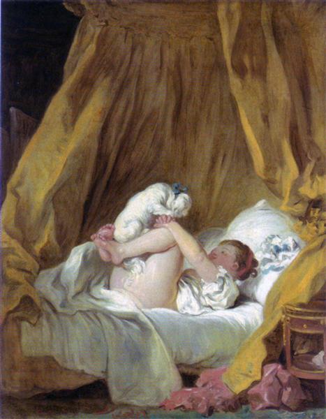 La confesión de amor by Jean-Honoré Fragonard (1771)