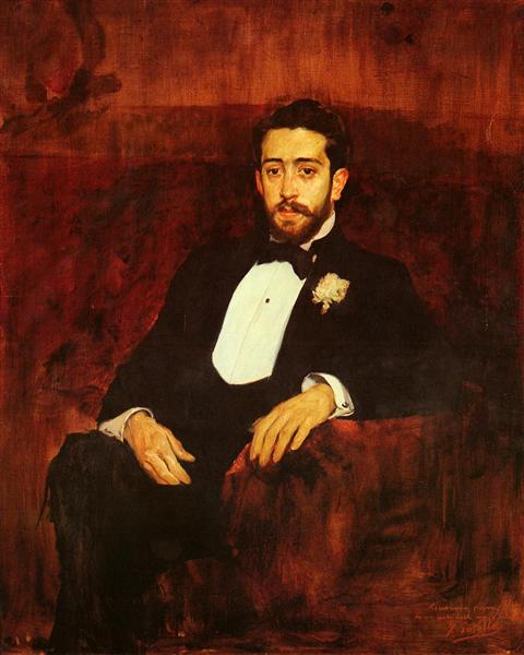 Cosiendo la vela by Joaquín Sorolla (1896)