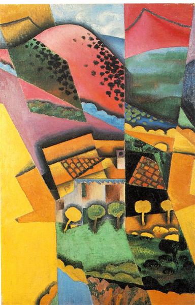 Paisaje de Ceret by Juan Gris (1913)