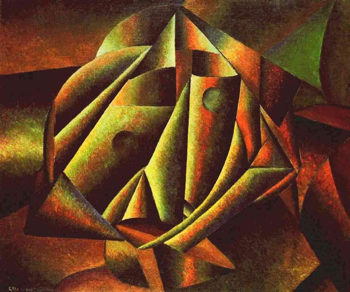 Cabeza de campesina by Kazimir Malevich (1913)