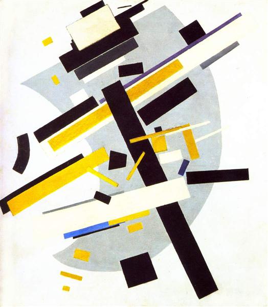 Suprematismo dinámico by Kazimir Malevich (1916)