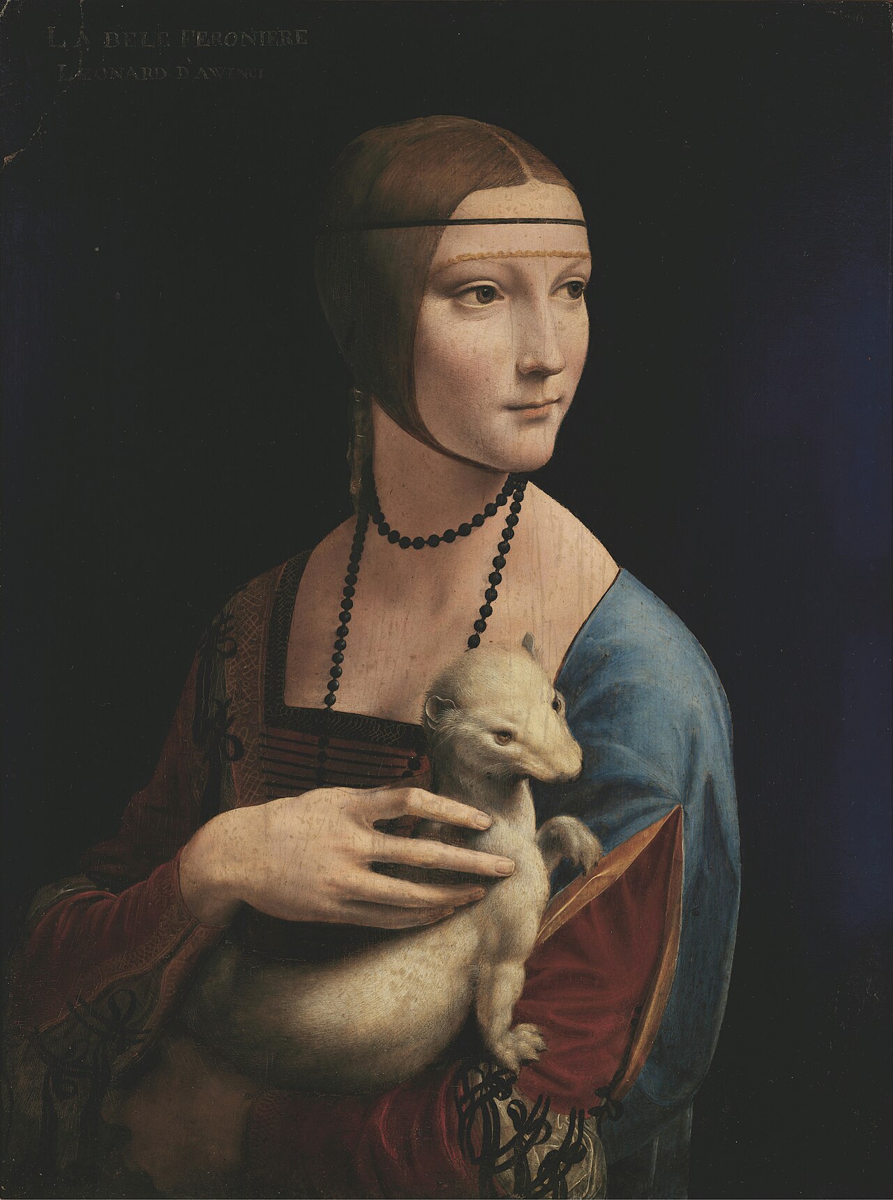 Lady with an Ermine by Leonardo da Vinci (1490)