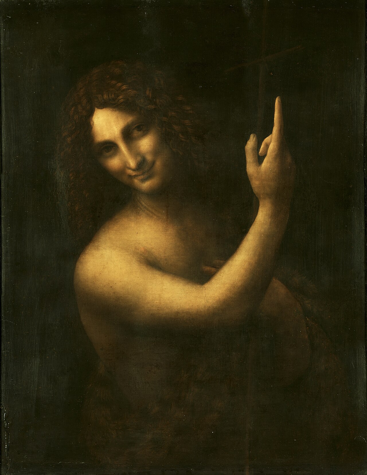 Saint John the Baptist by Leonardo da Vinci (1513)