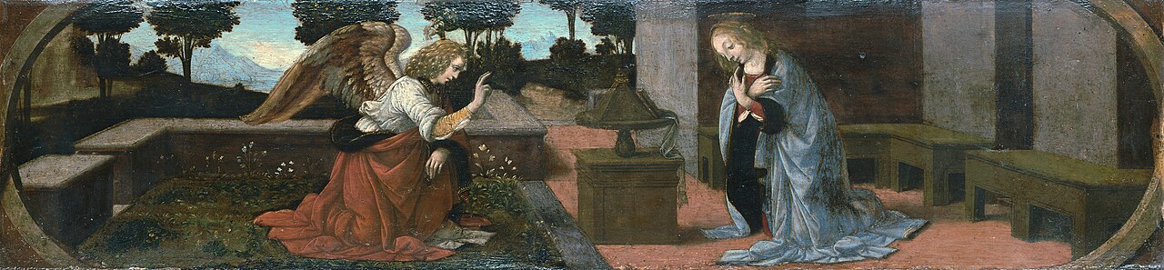 The Annunciation by Leonardo da Vinci (1475)