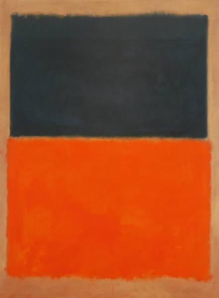 Nº 14 (Blancos y verdes en azul) by Mark Rothko (1957)